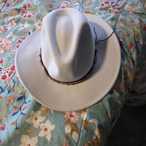Stetson Cream Cowboy Hat with Braided Band